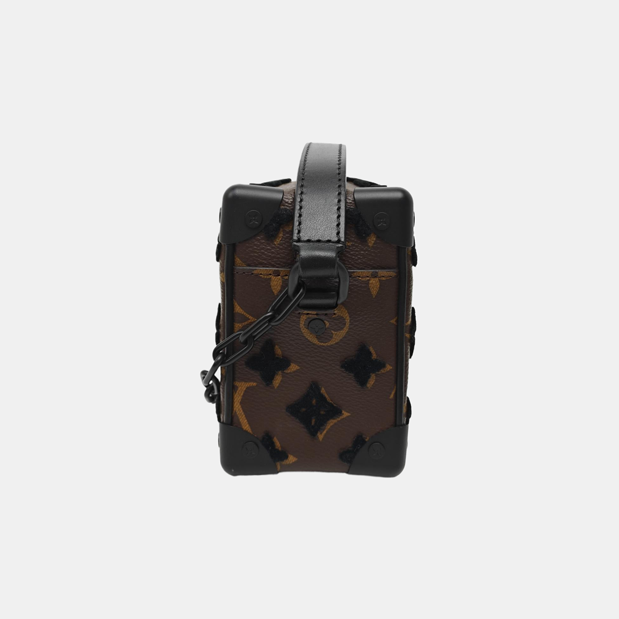 SOFT TRUNK Mini Monogram Coated Canvas Brown