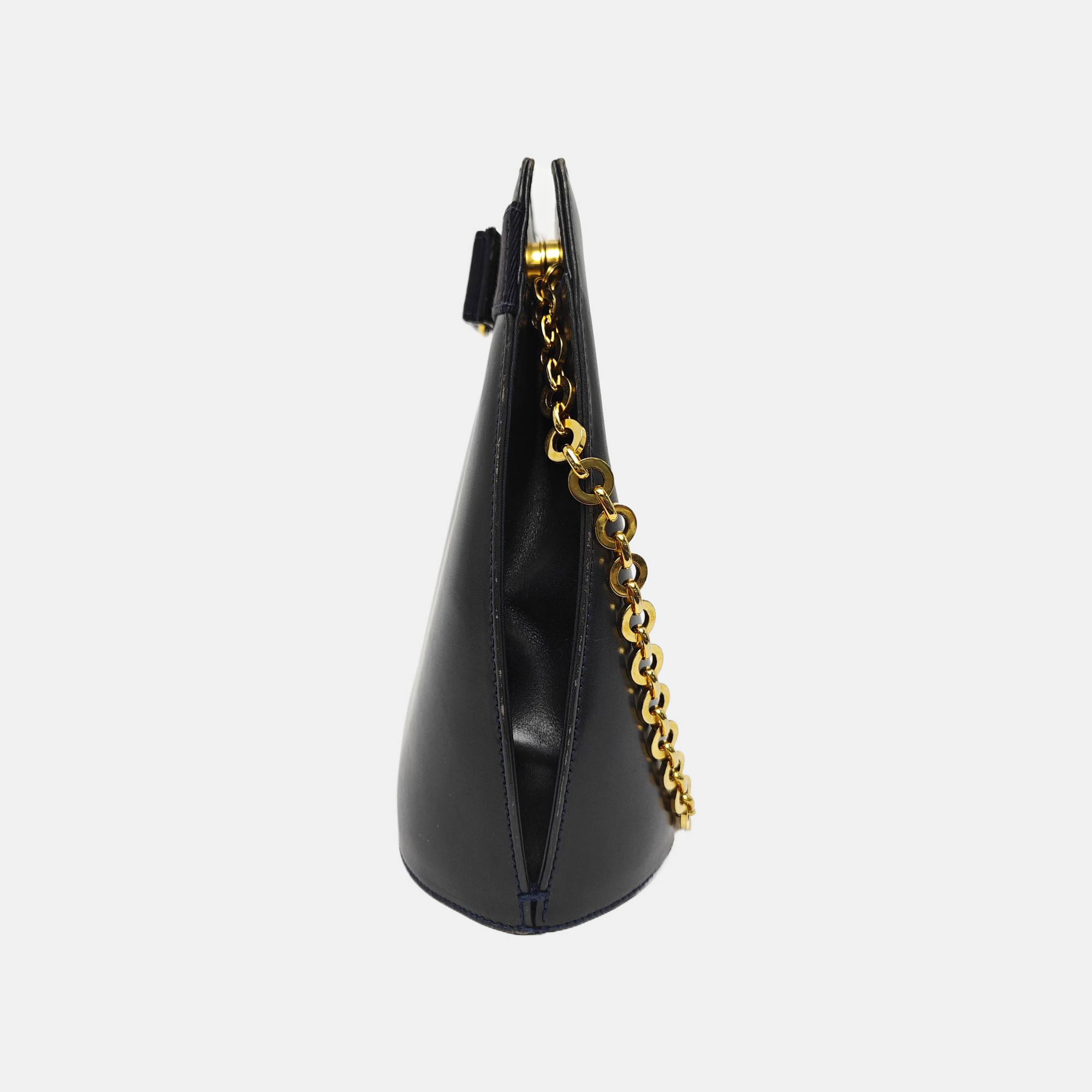 Calfskin Shoulder Bag Blue