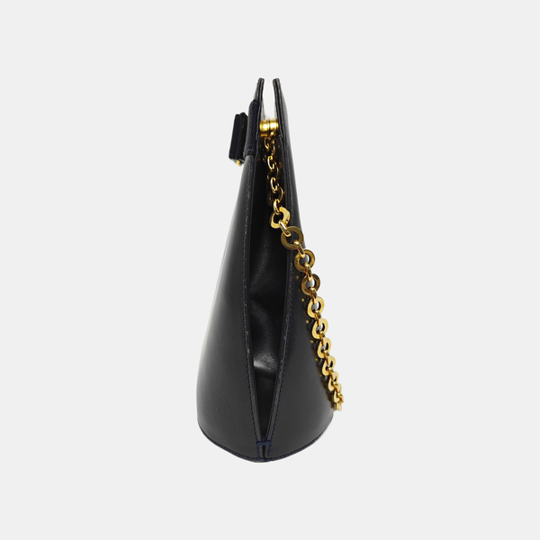 Calfskin Shoulder Bag Blue