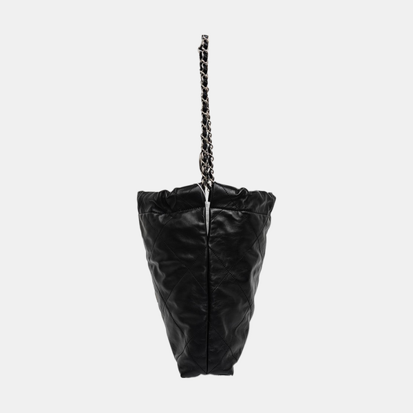 CHANEL 22 Small Quilted Calfskin Black