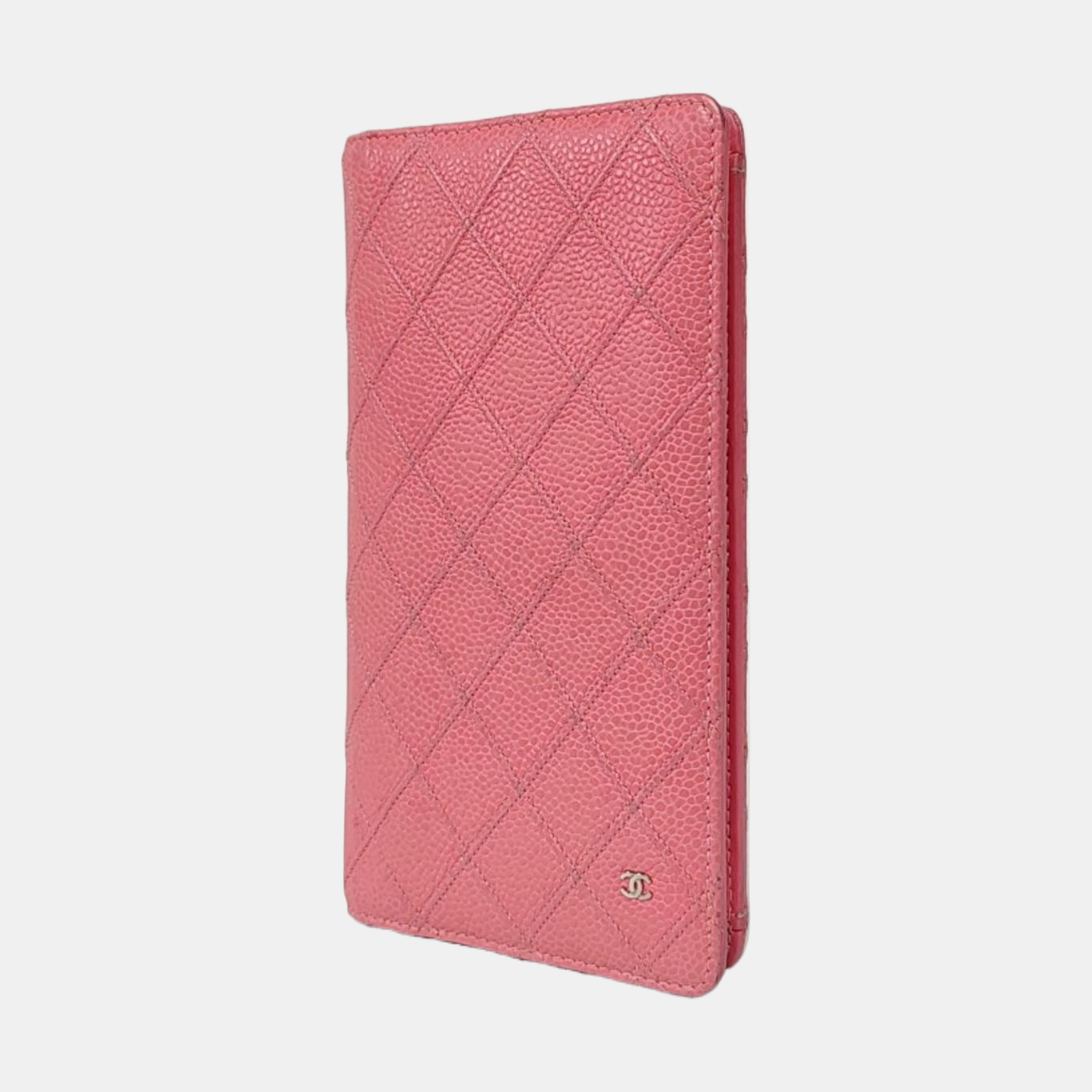 Quilted Calfskin Wallet Pink