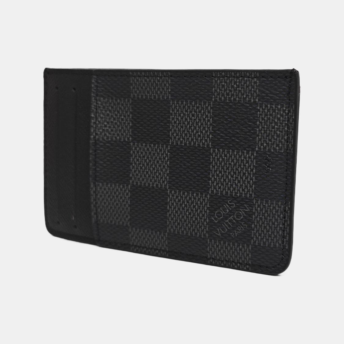 Néo Damier Graphite Coated Canvas Gray Card Holder