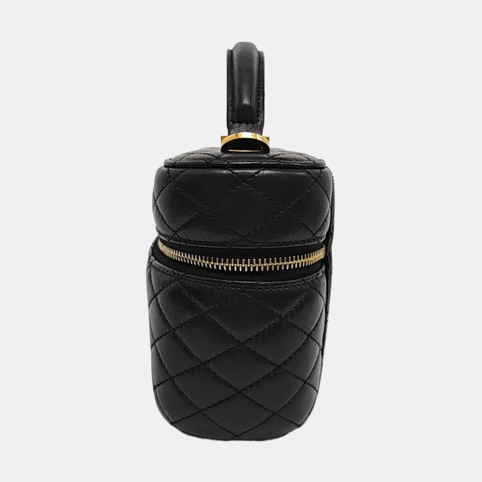 80'S VANITY Mini Quilted Lambskin Black