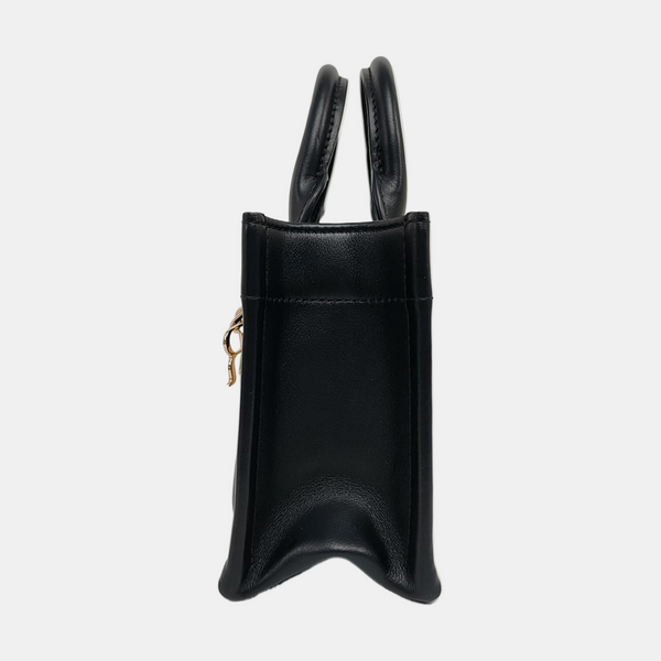 Authenticated pre-owned  Lady D-Joy Mini Cannage Calfskin Black - Tote Bag at Looply