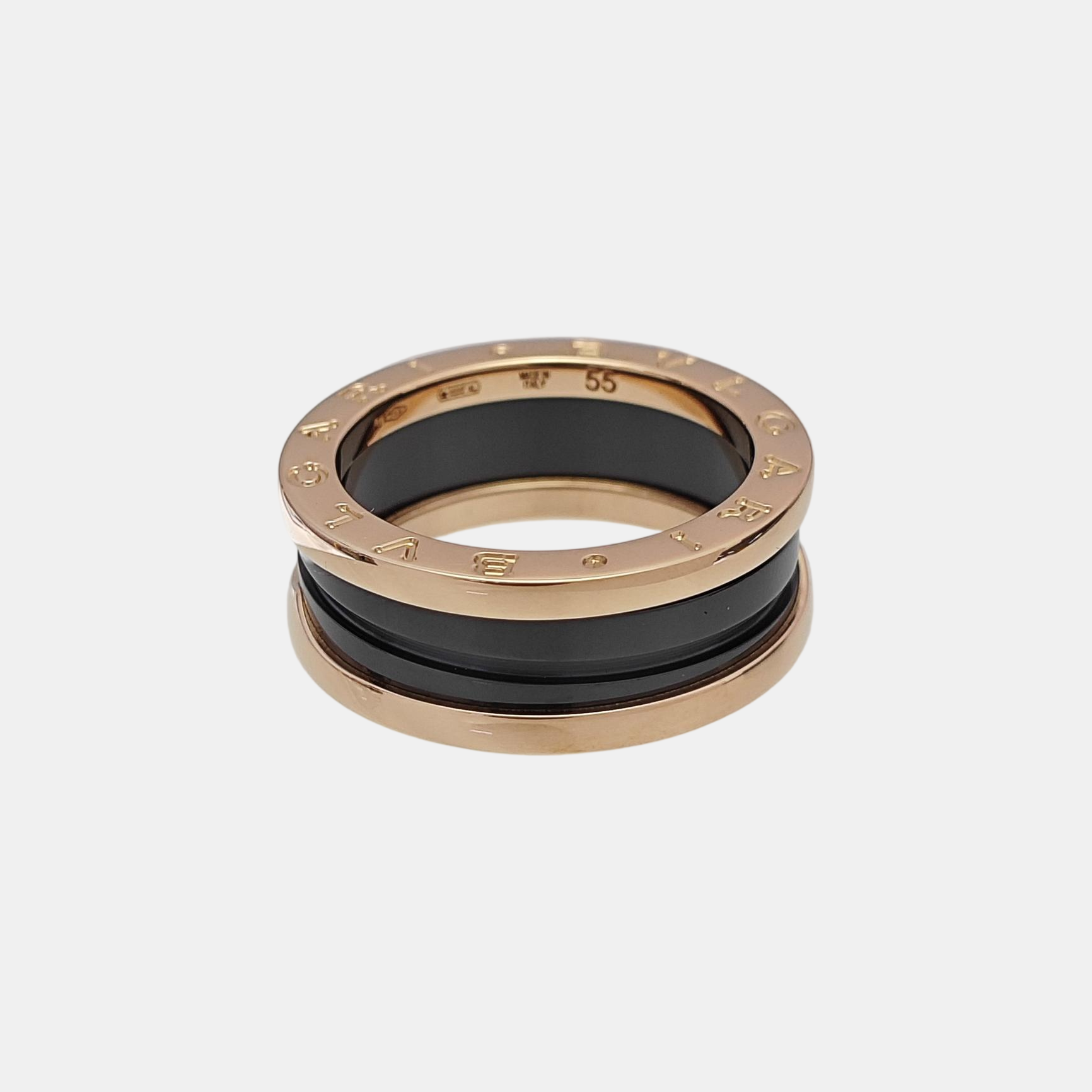 B.ZERO1 18k Rose Gold Ring EU 55