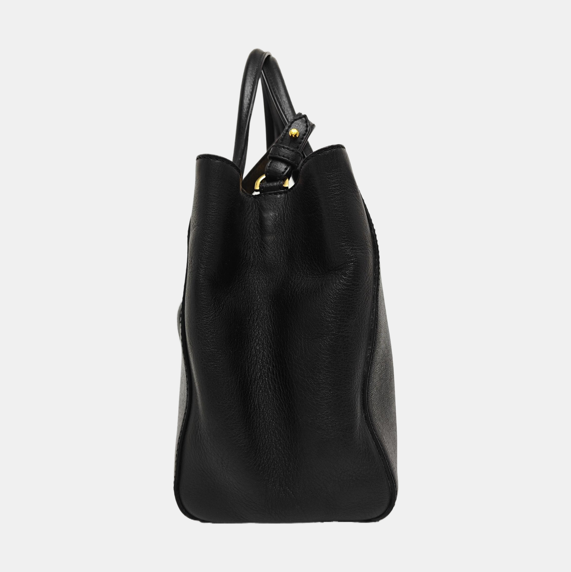 2 Jours Small Calfskin Black