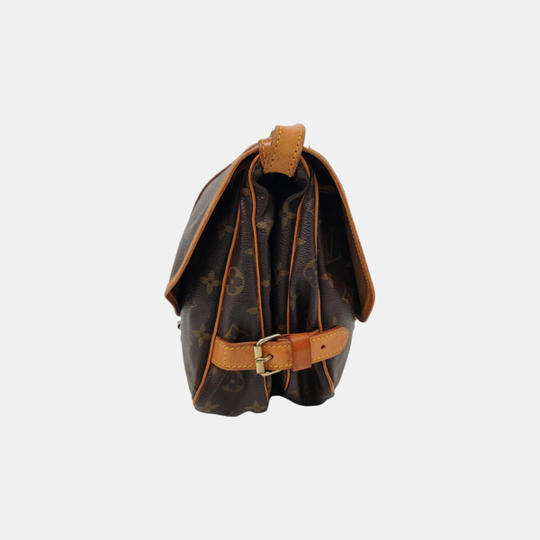SAUMUR Monogram Coated Canvas Brown