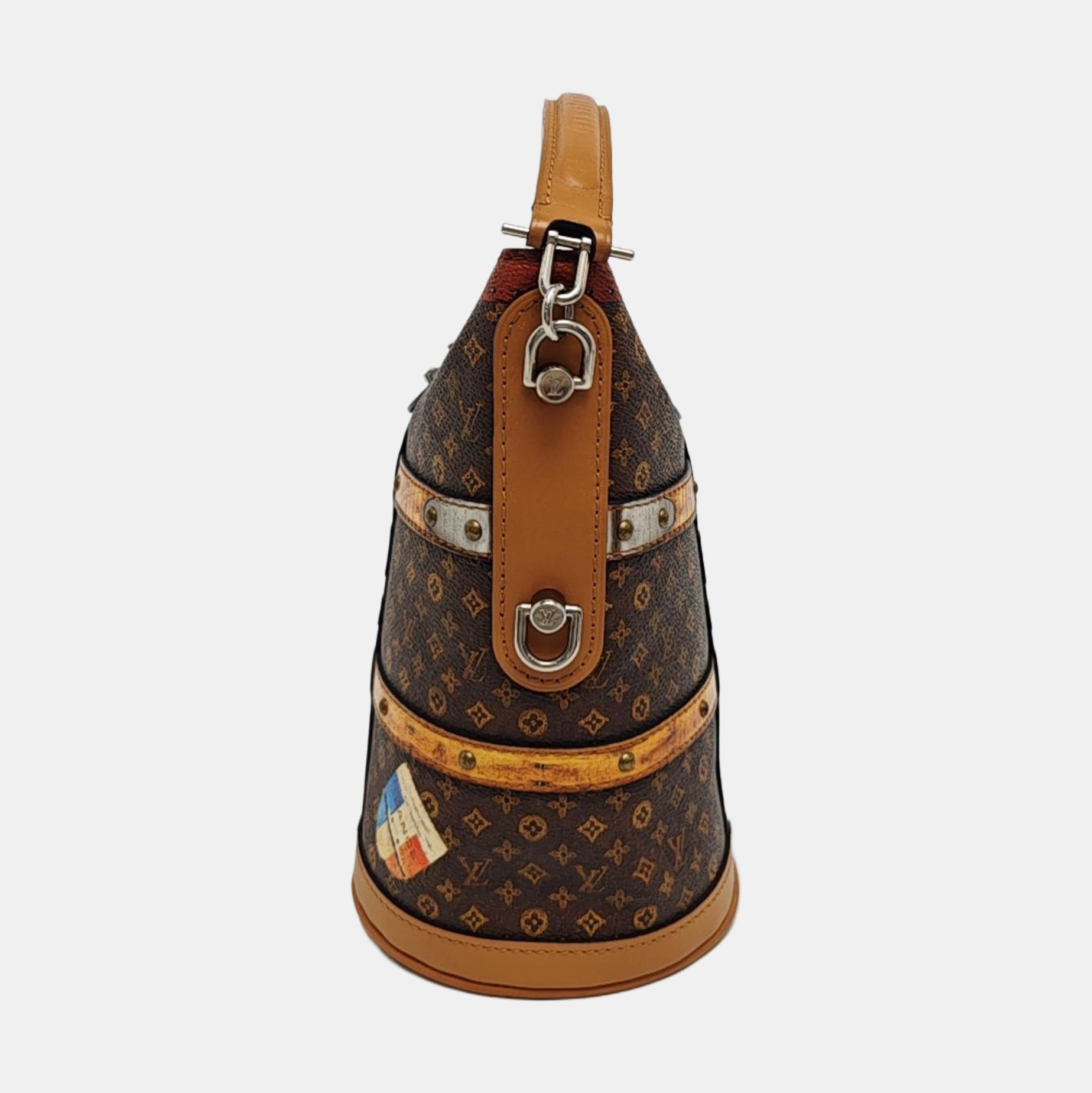 DUFFLE Monogram Coated Canvas Brown