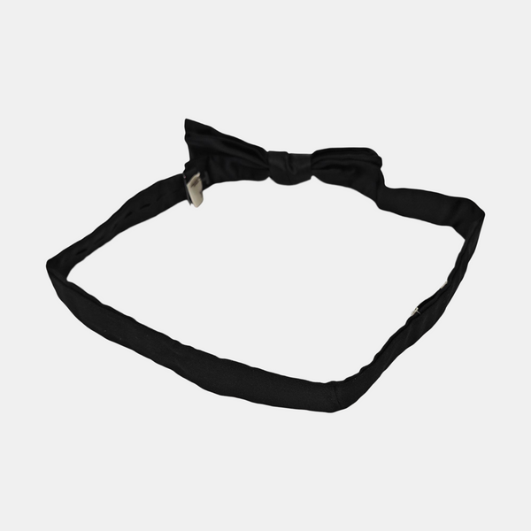 Mulberry Silk Bow Tie Black