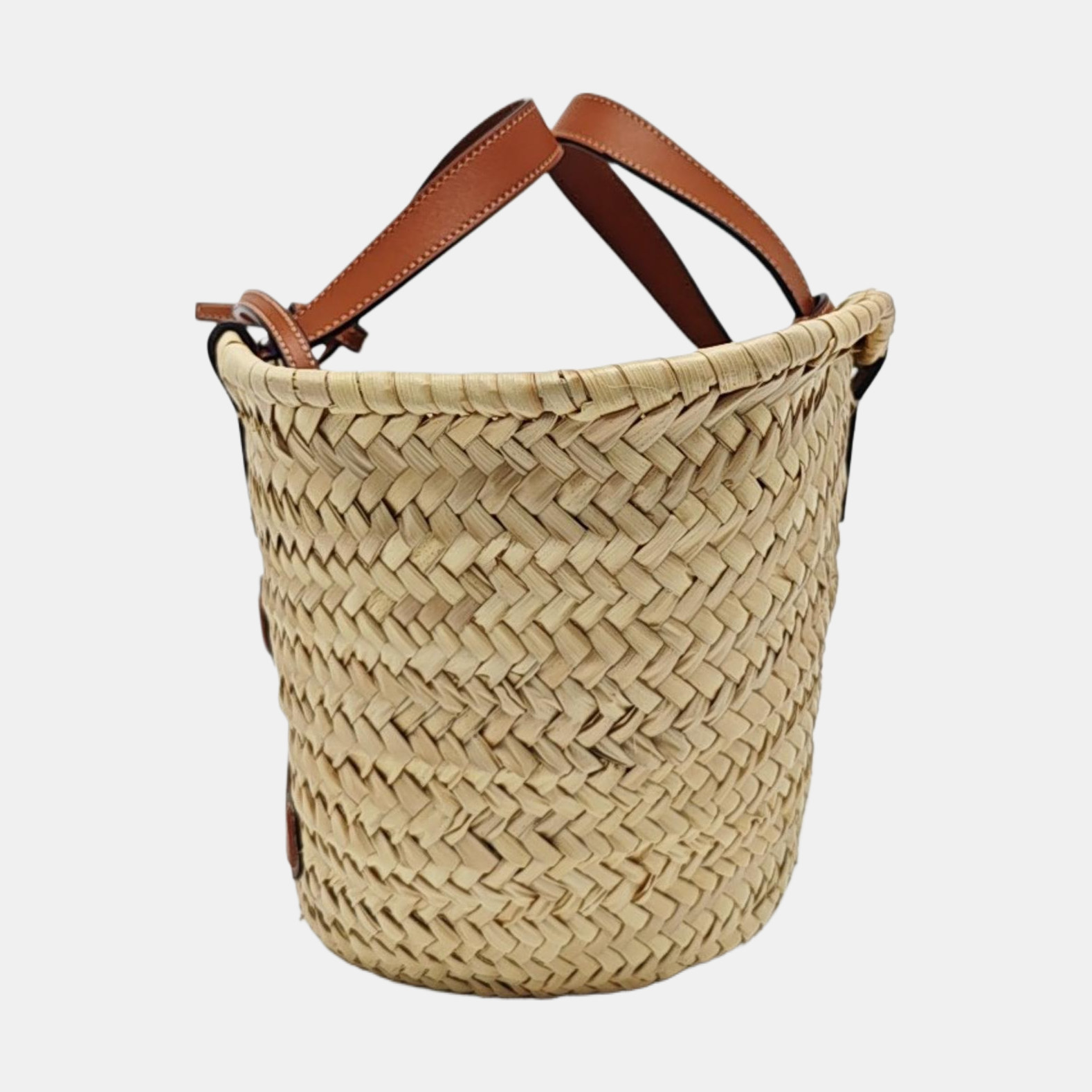 Straw Shoulder Bag Beige