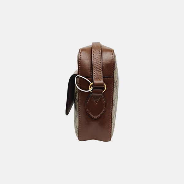 Horsebit 1955 Small Coated Canvas Beige