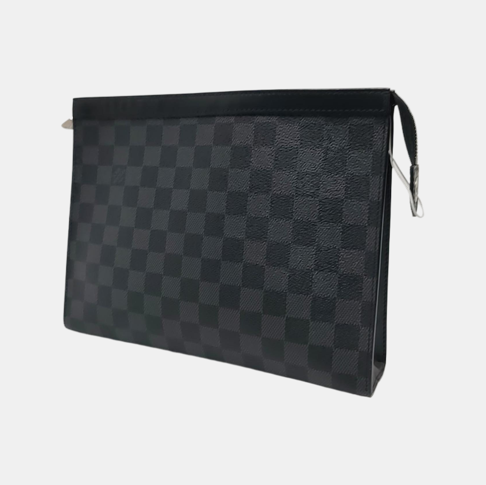 Pochette Voyag MM Damier Graphite Coated Canvas Gray