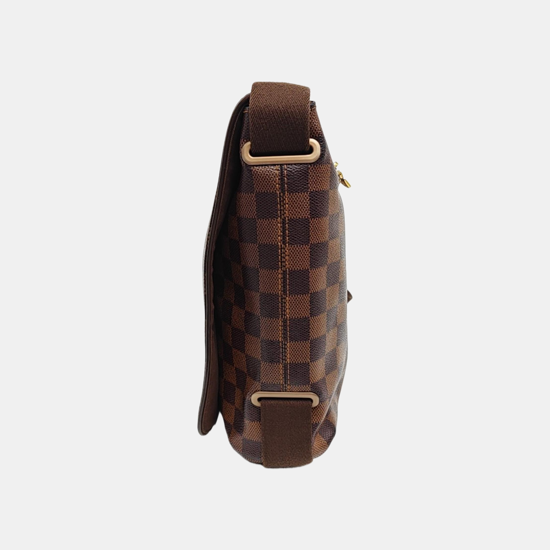 DISTRICT MM Damier Ebene Coated Canvas Brown