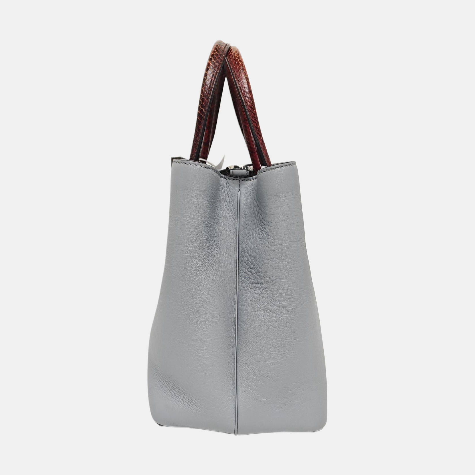 Authenticated pre-owned  2 Jours Calfskin Blue - Tote Bag at Looply
