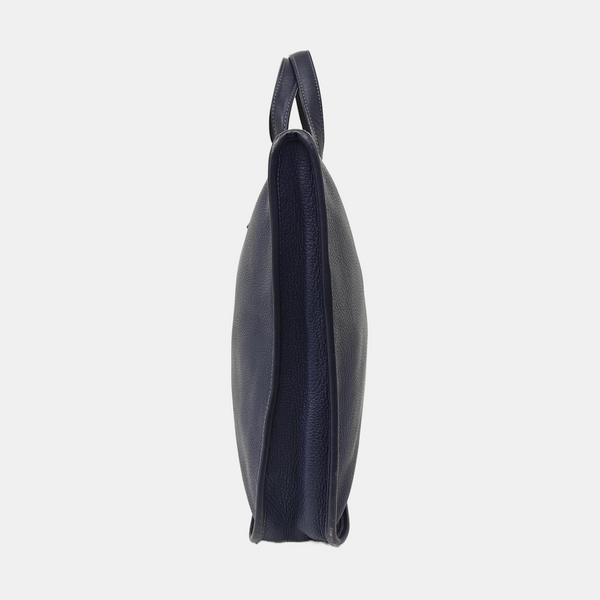 Calfskin Top Handle Bag Blue