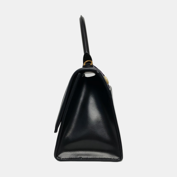 Hourglass S Calfskin Black