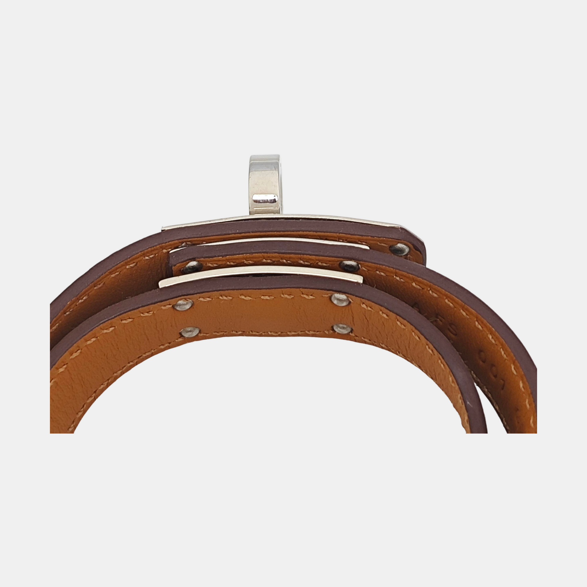 Kelly Leather Beige Bracelet