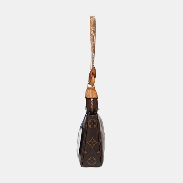 ACCESSOIRES GM Monogram Coated Canvas Brown