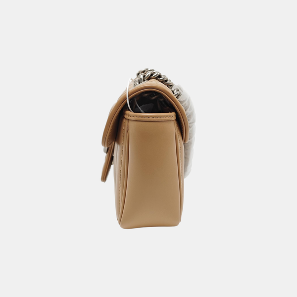 GG Marmont Small Quilted Calfskin Pink