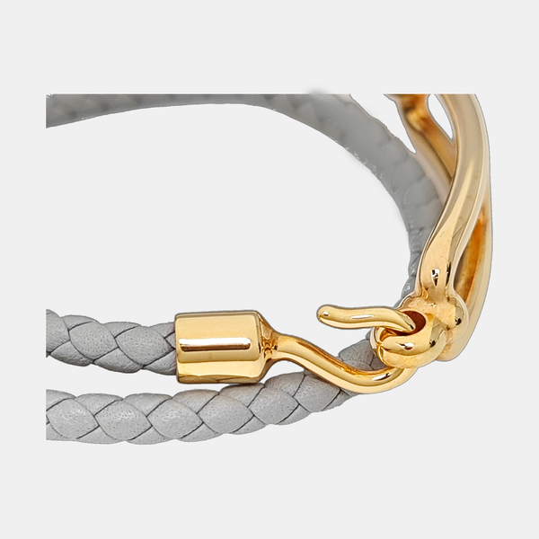 Roulis Leather Gray Bracelet