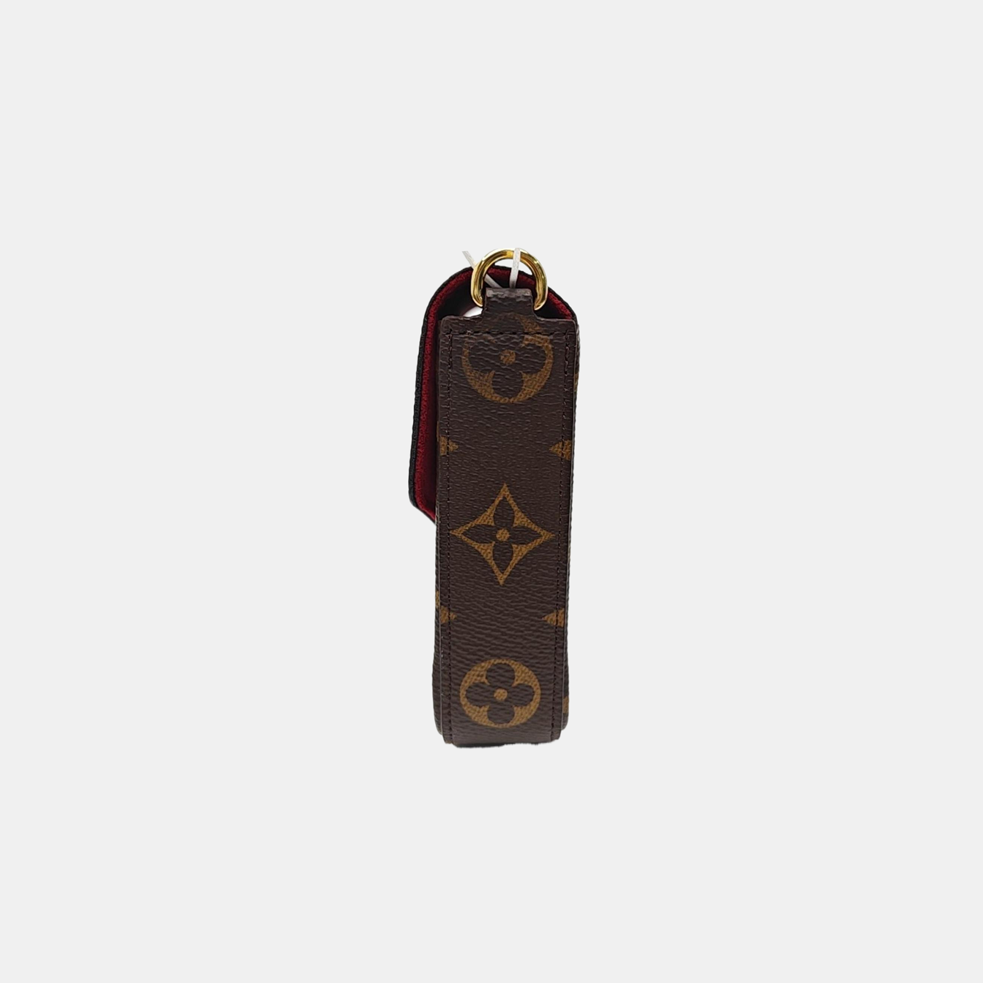 FÉLICIE Monogram Coated Canvas Brown