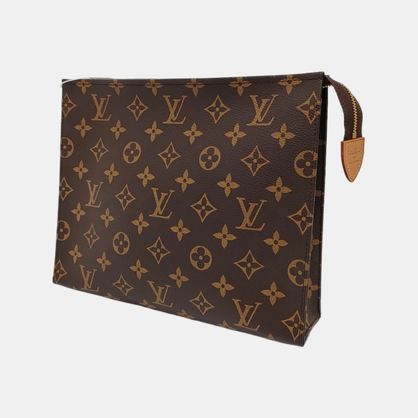 TOILET POCKET 26 Monogram Coated Canvas Brown