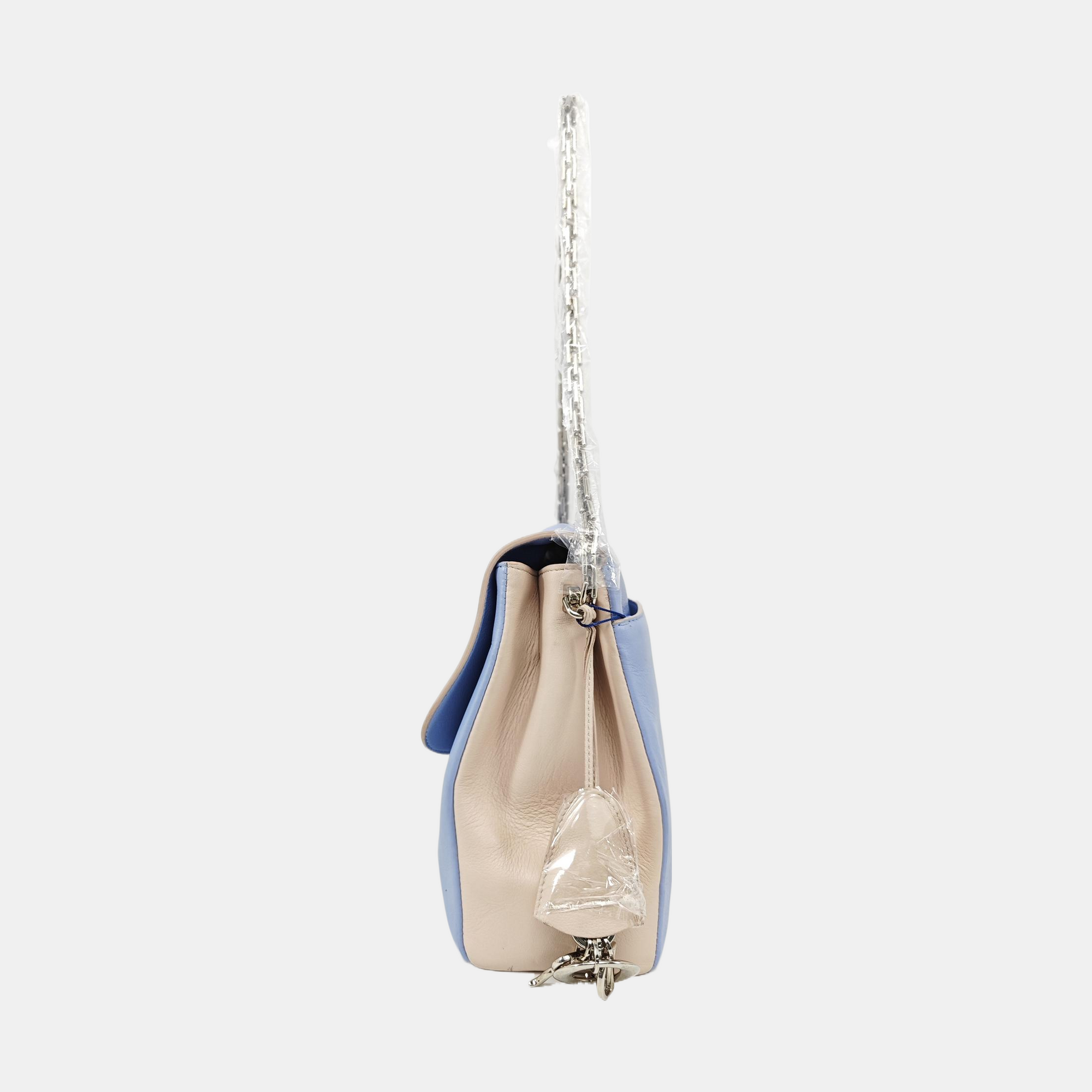 Calfskin Shoulder Bag Blue