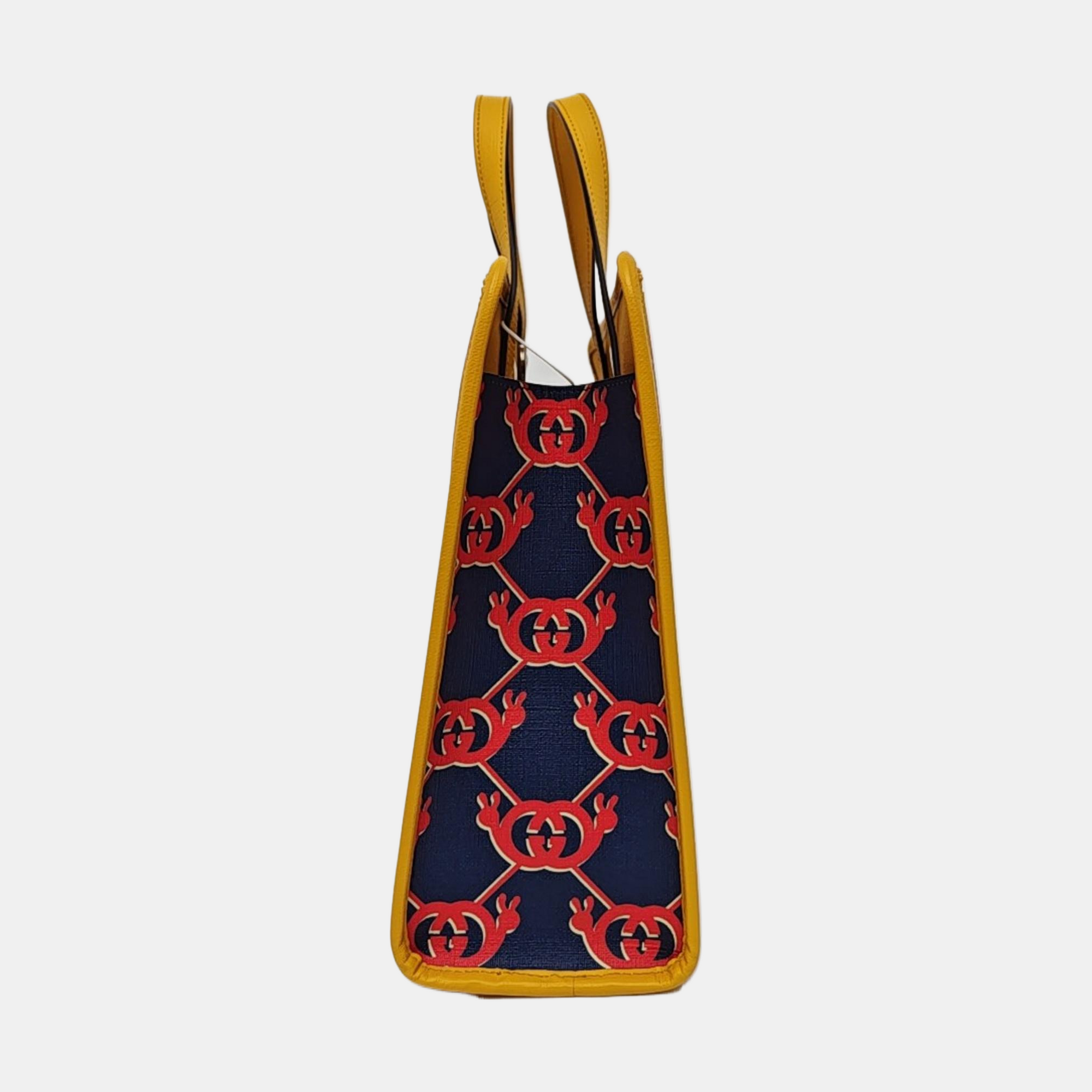 Monogram Coated Canvas Tote Bag Blue