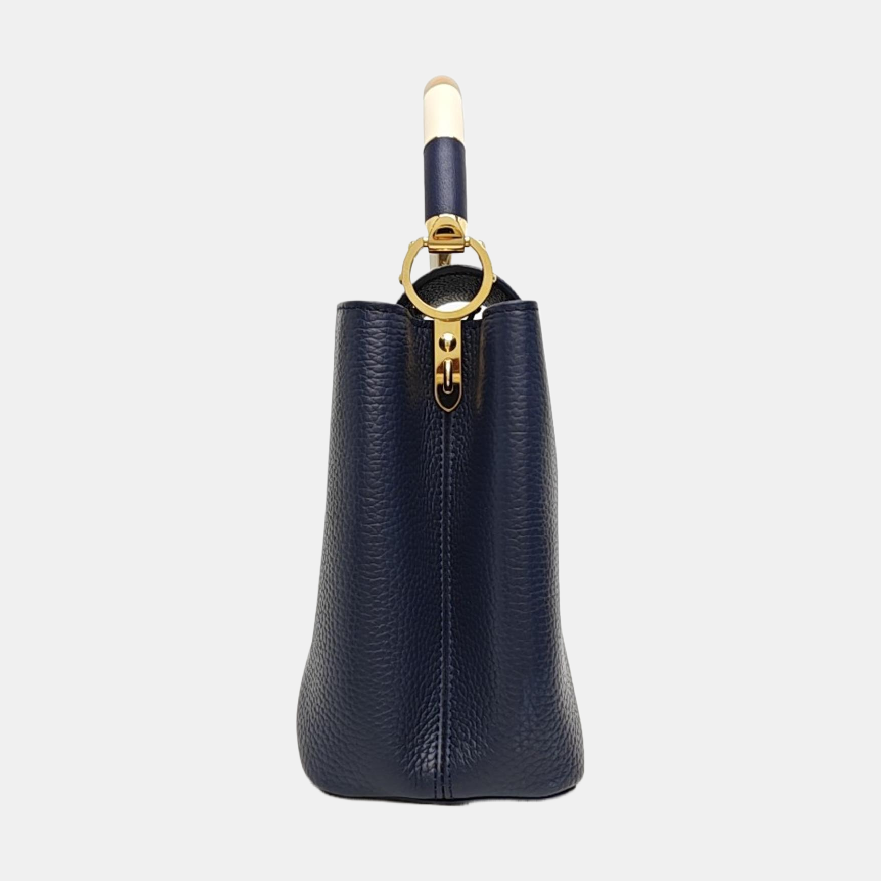 CAPUCINES MM Calfskin Blue