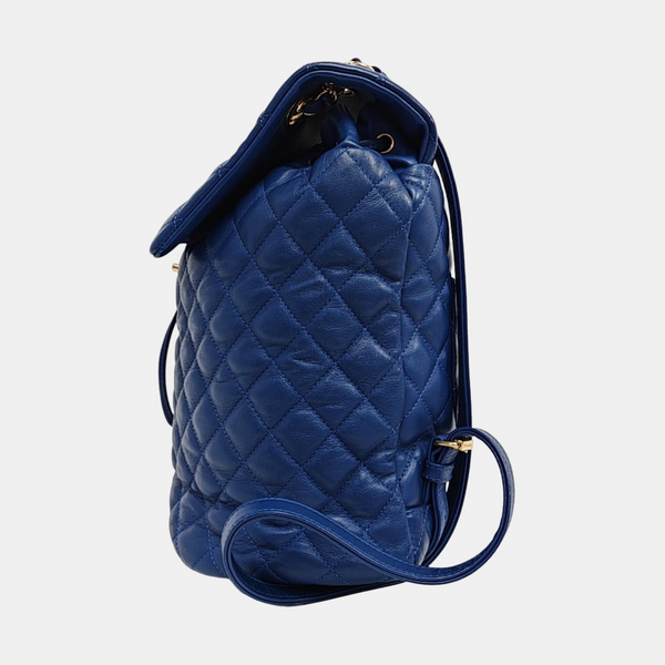 URBAN SPIRIT Large Quilted Lambskin Blue