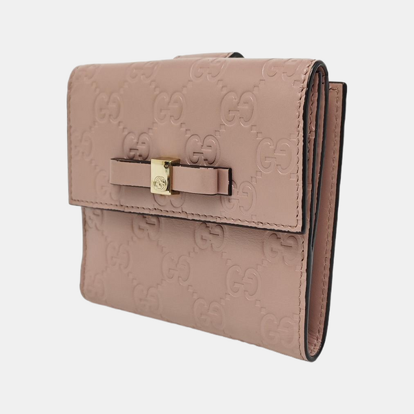 Monogram Calfskin Wallet Pink