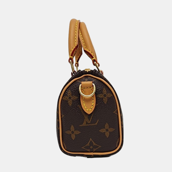 SPEEDY Nano Monogram Coated Canvas Brown