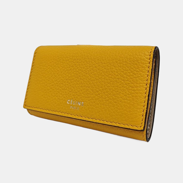Calfskin Key Pouch Yellow