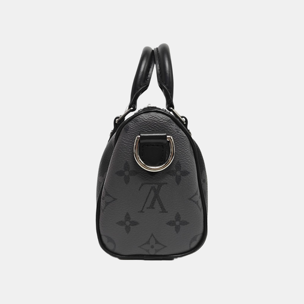 KEEPALL Mini Monogram Coated Canvas Black