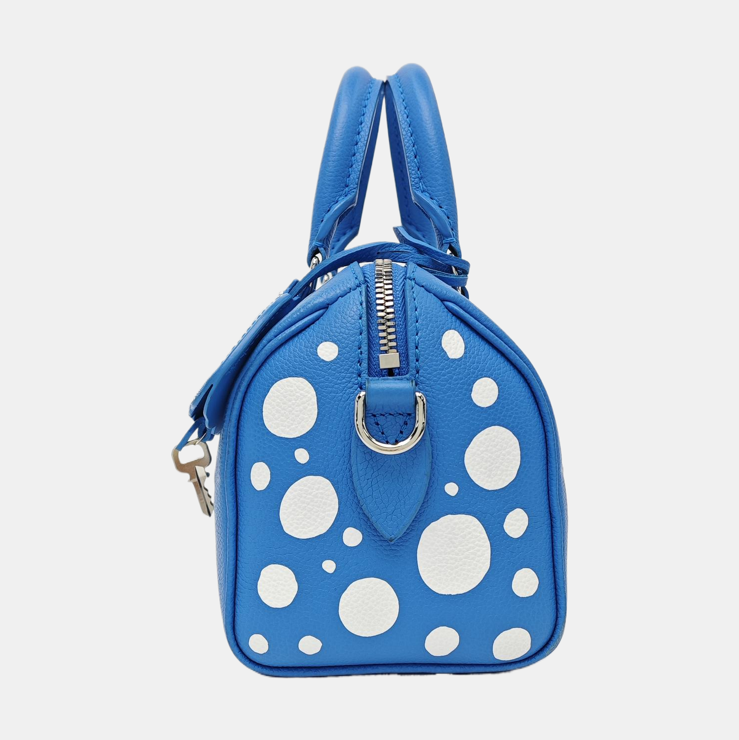 Monogram Calfskin Shoulder Bag Blue