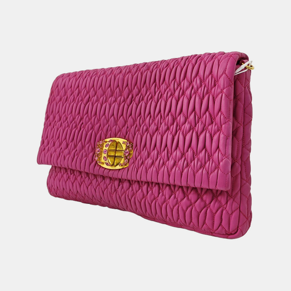 Crystal Quilted Lambskin Red