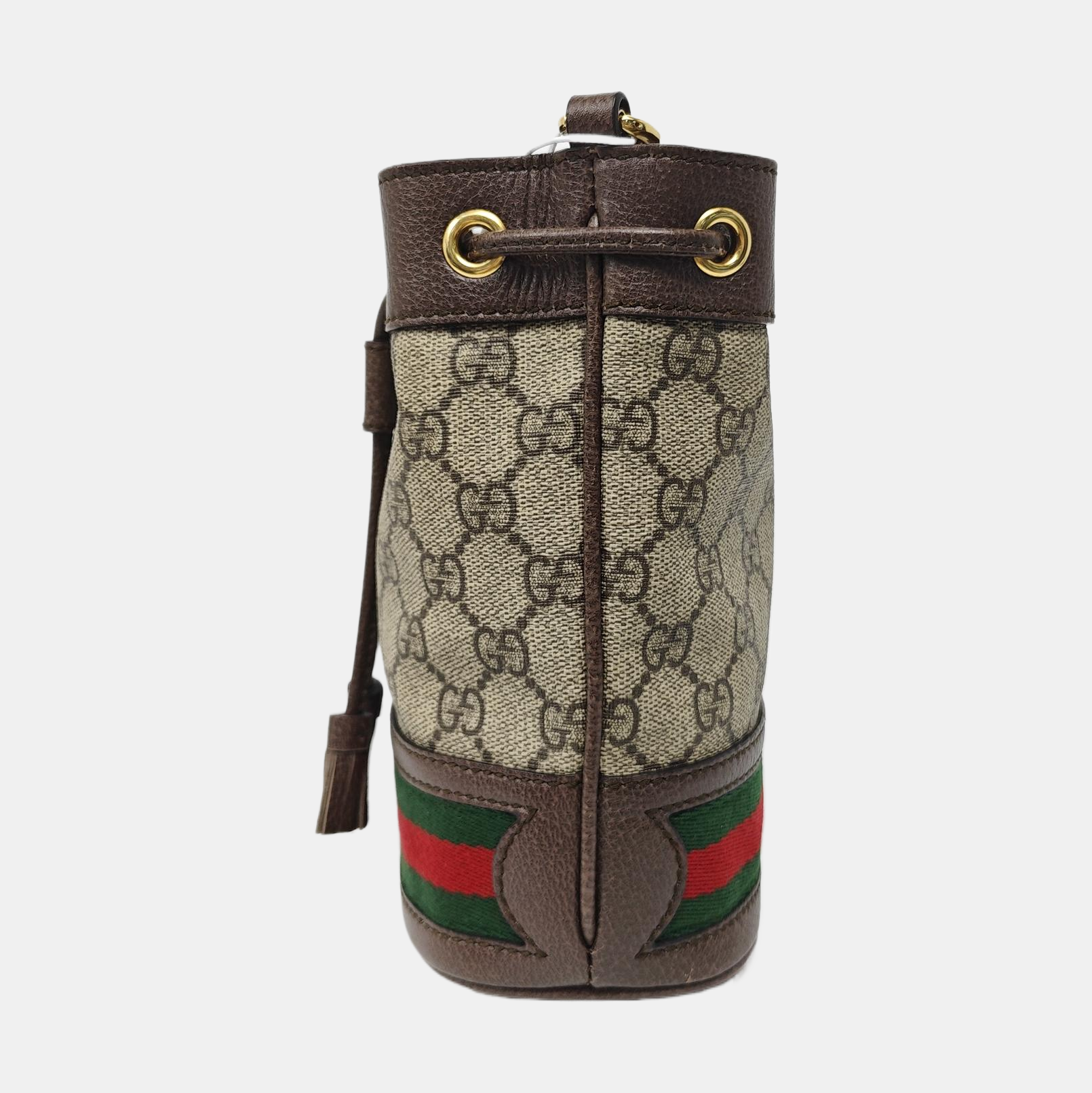 Ophidia Mini Monogram Coated Canvas Beige