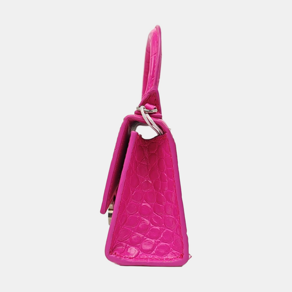 Hourglass Mini Calfskin Red