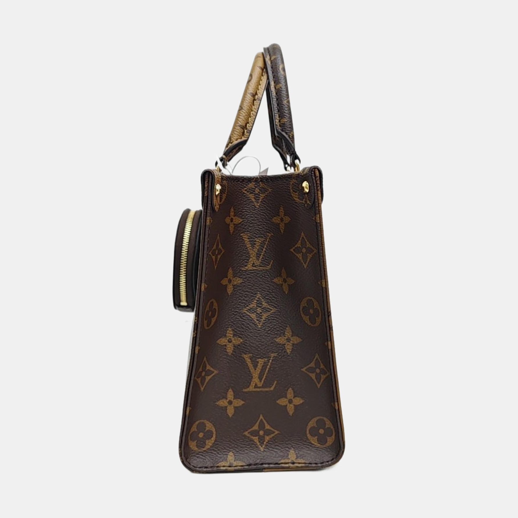 ONTHEGO PM Monogram Coated Canvas Brown