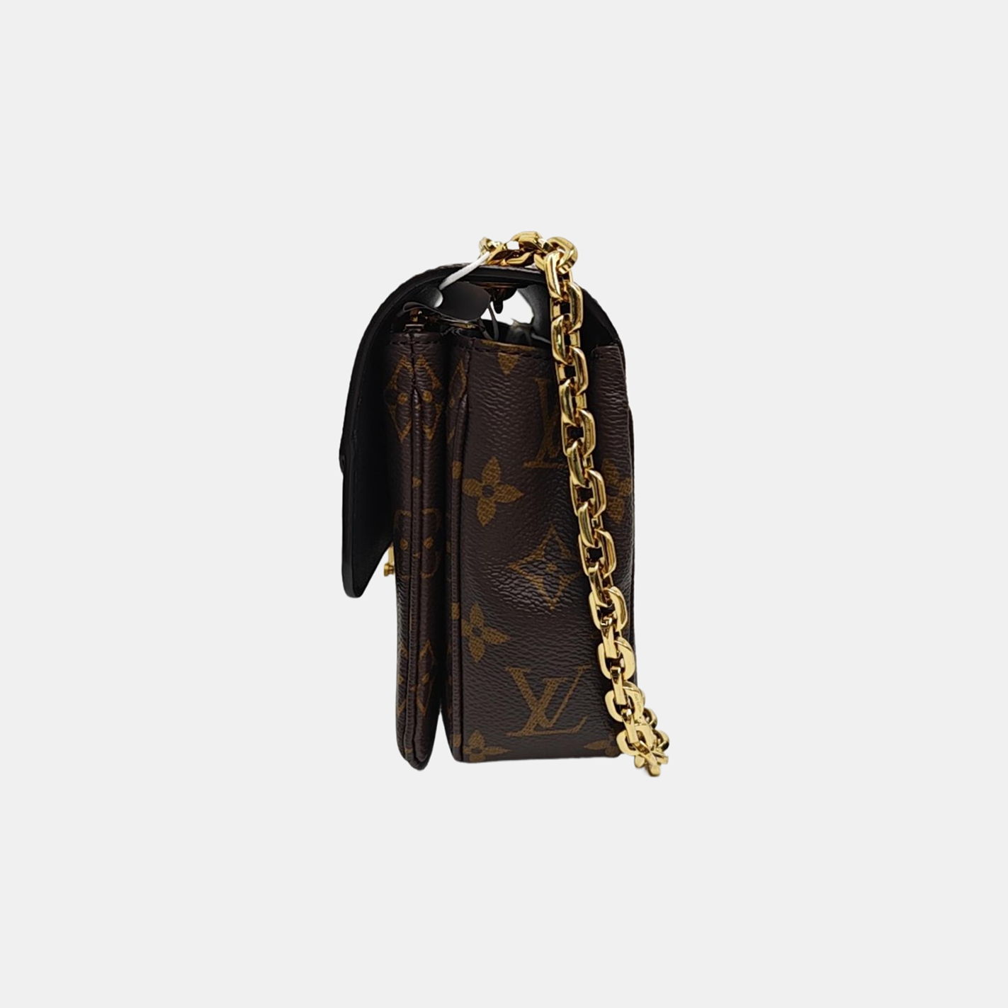 MARCEAU Monogram Coated Canvas Brown