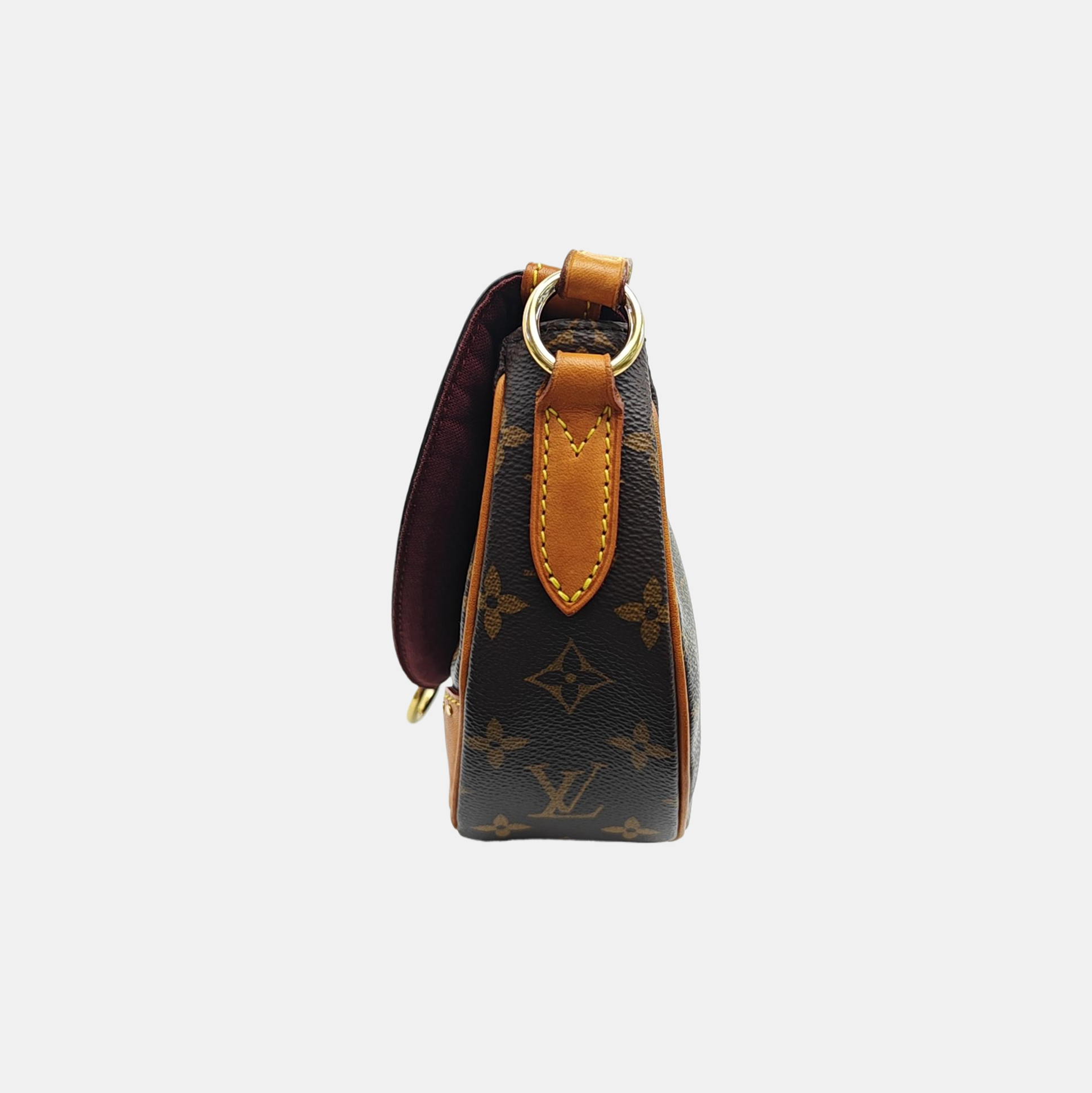 SAINT CLOUD Monogram Coated Canvas Brown