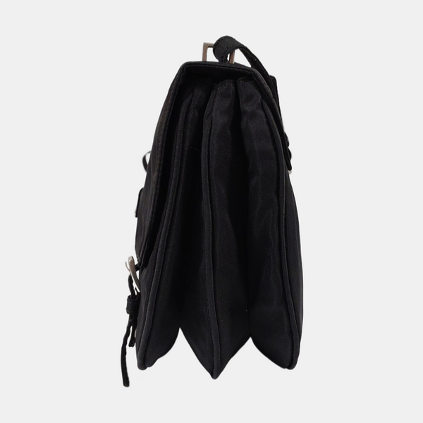 Nylon Shoulder Bag Black