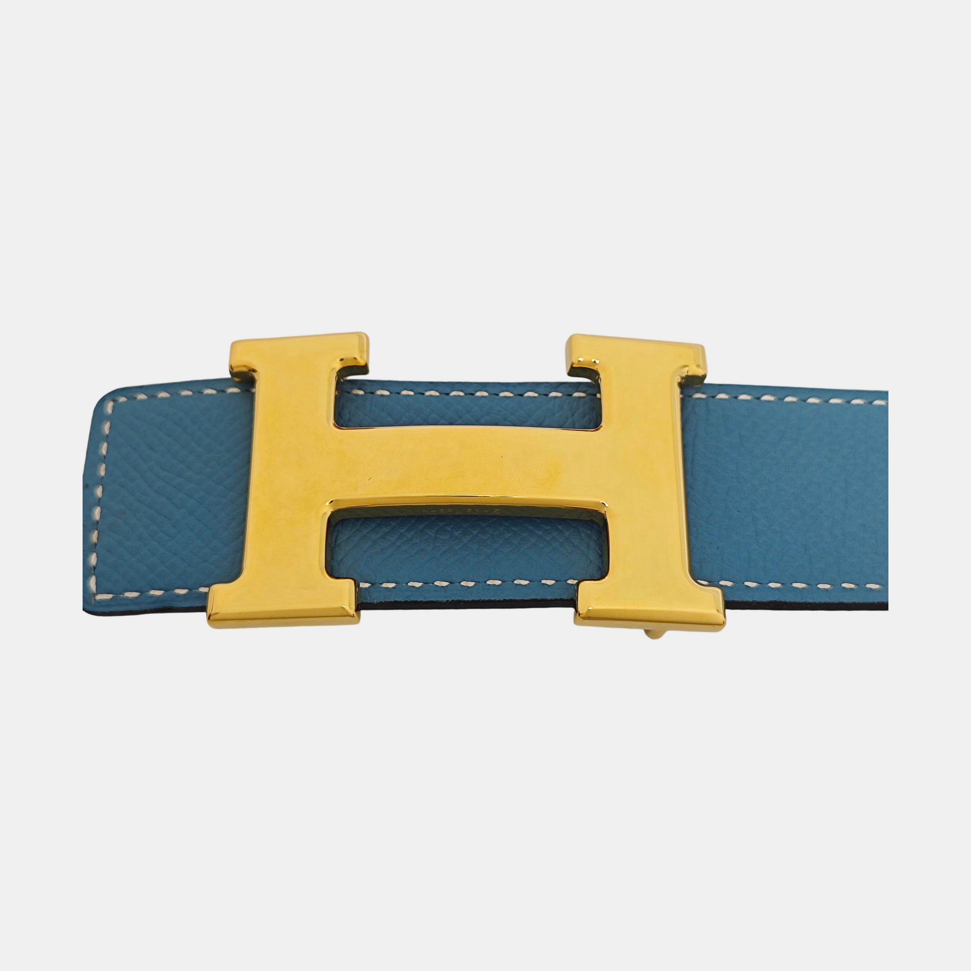 Leather Belt Blue