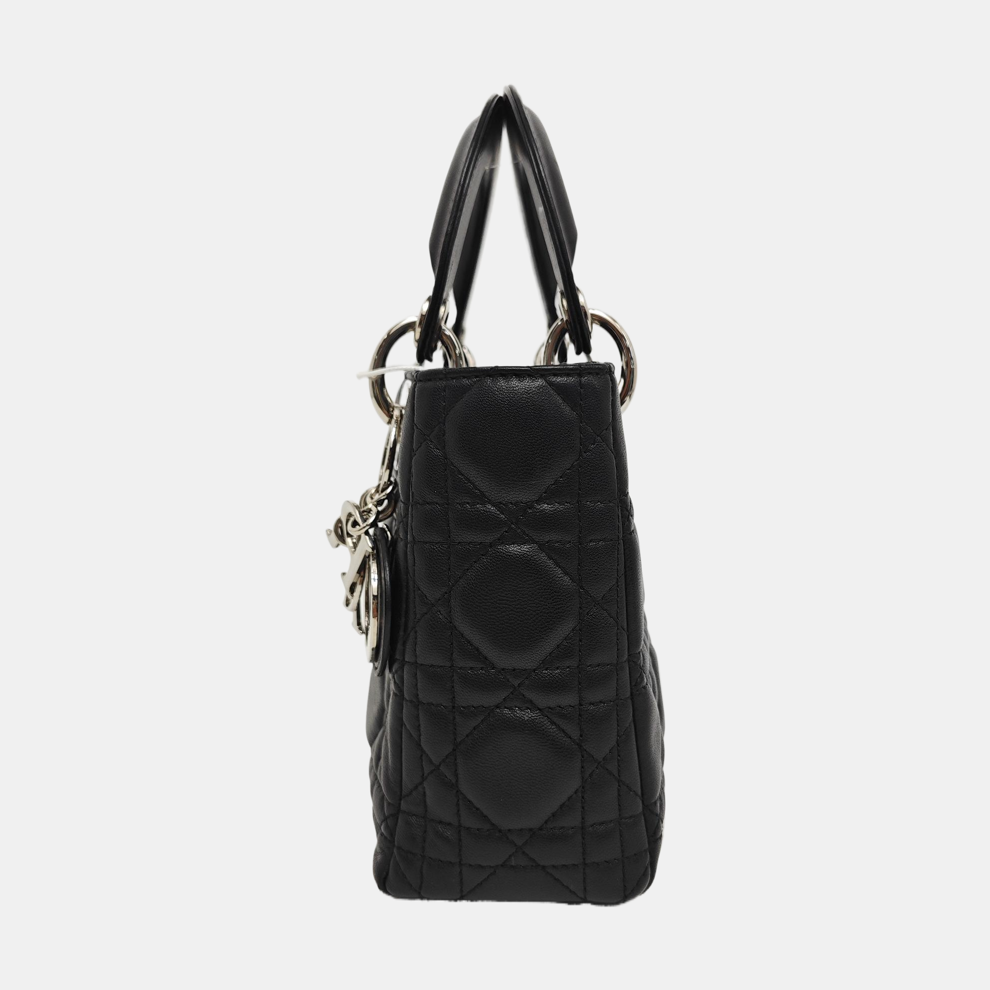 Lady Dior Mini Cannage Lambskin Black