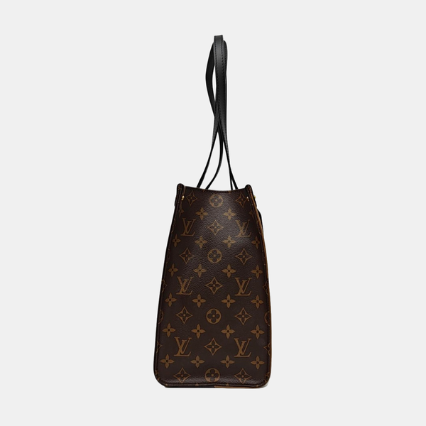 ONTHEGO MM Monogram Coated Canvas Brown