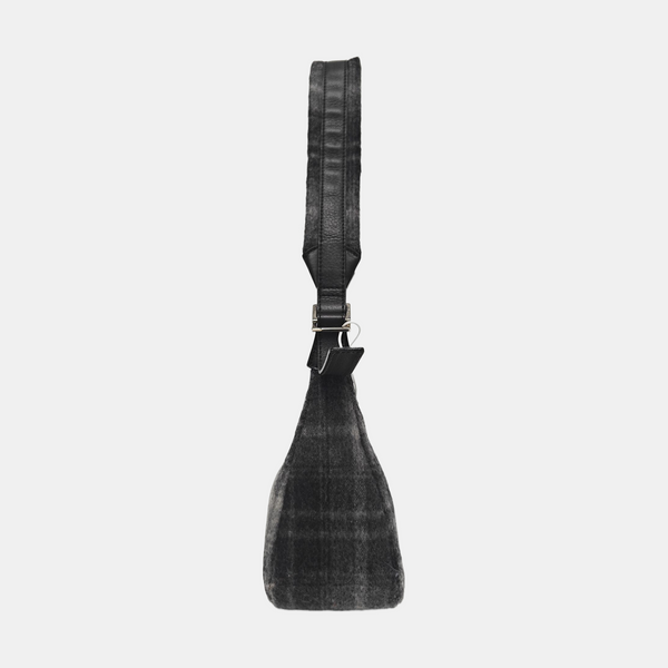 Fabric Top Handle Bag Gray