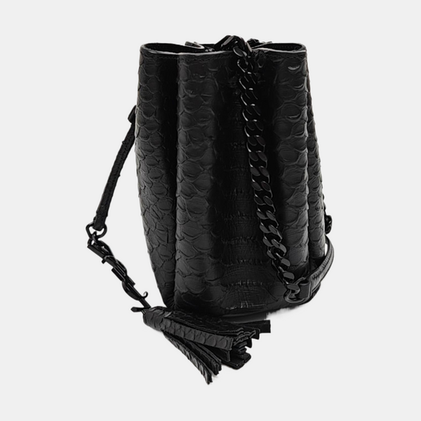 Calfskin Bucket Bag Black