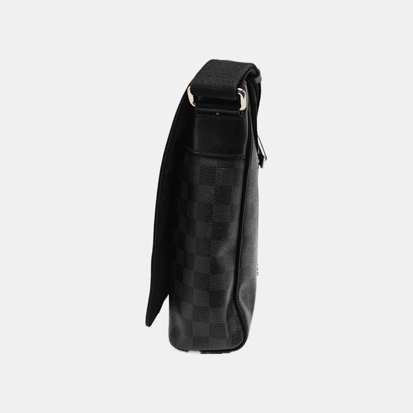 DISTRICT MM Damier Graphite Coated Canvas Gray