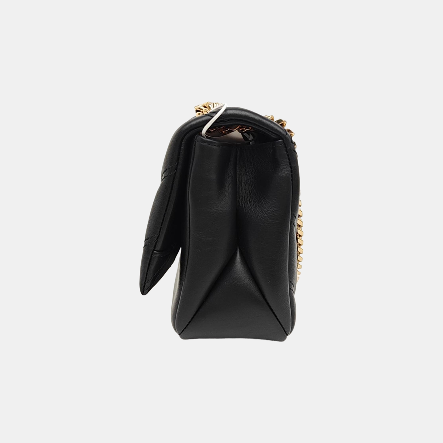 SERPENTI CABOCHON Small Quilted Lambskin Black