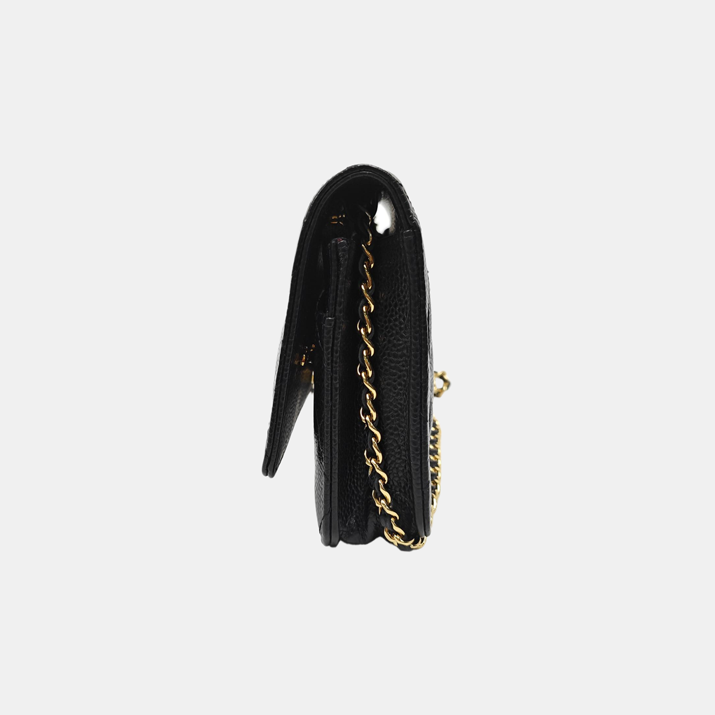 WOC Quilted Grained Calfskin Black